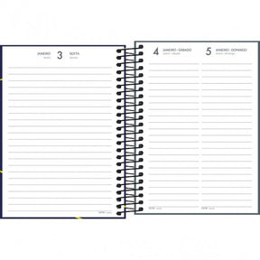 Agenda Espiral Diária 11,7 x 16,4 cm D+ Masculina 2025 - Sortido