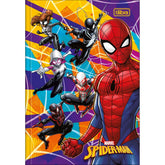 Caderno Brochura Capa Dura 1/4 Spider-Man 48 Folhas (Pacote com 5 unidades)