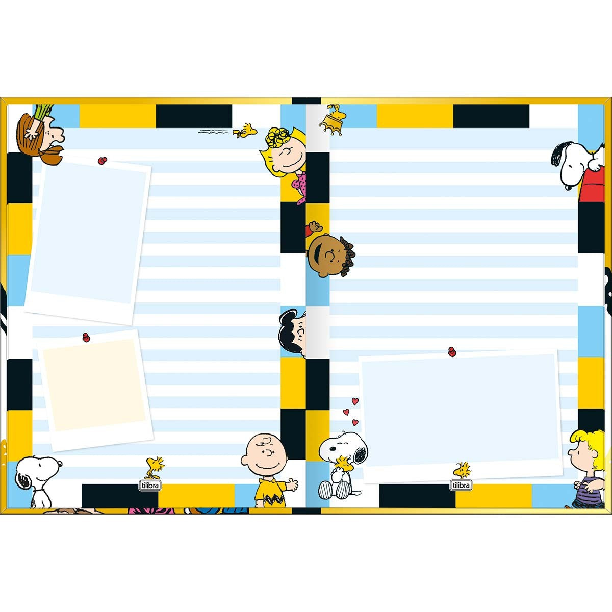 Caderno Brochura Capa Dura Colegial Snoopy 160 Folhas - Sortido