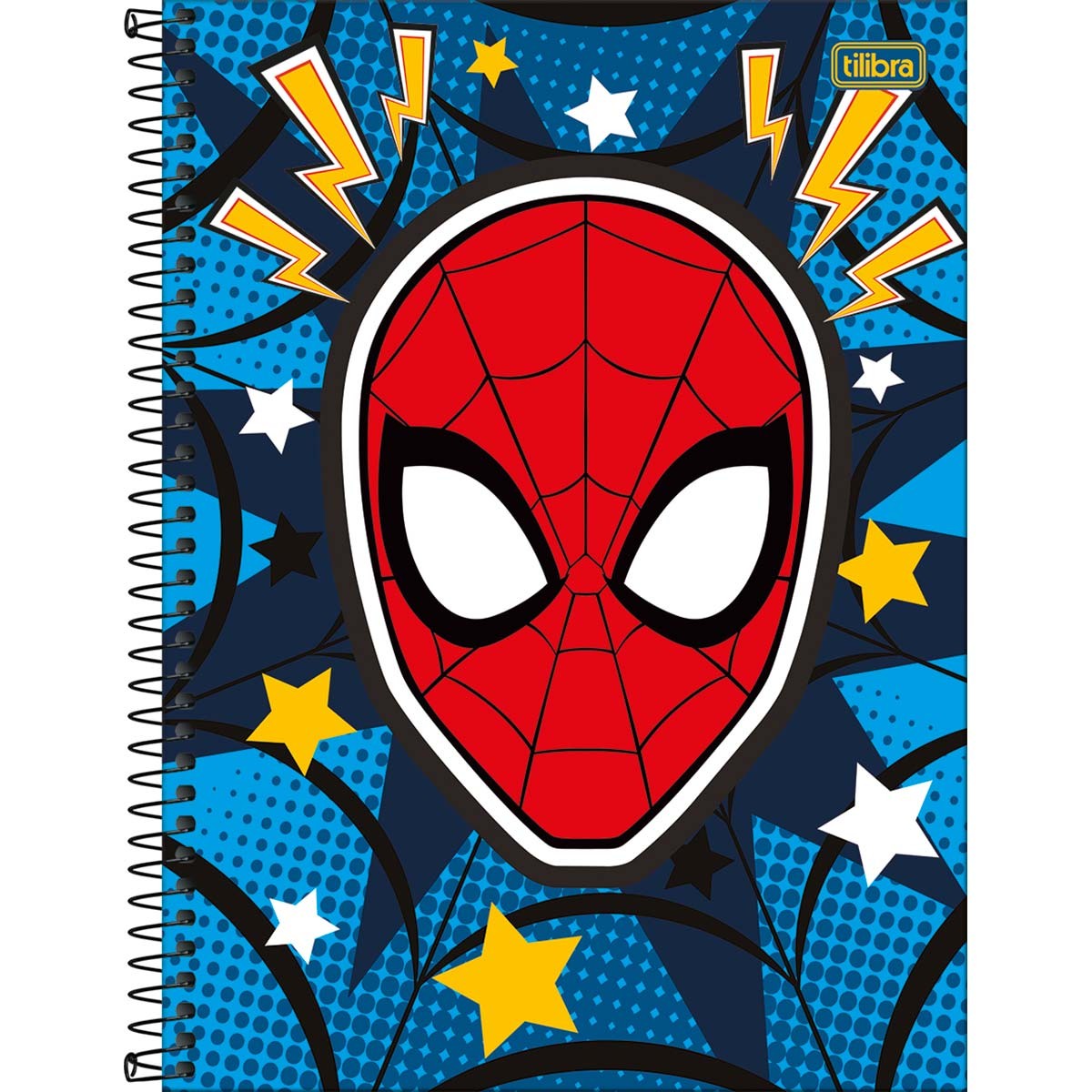 Caderno Capa Dura Universitário 10 Matérias Spider-Man Fit 160 Folhas (KIT 4 Cadernos)