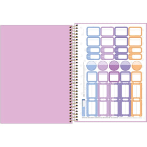 Caderno Espiral Capa Dura Universitário 10 Matérias Neon Connect Feminino 160 Folhas