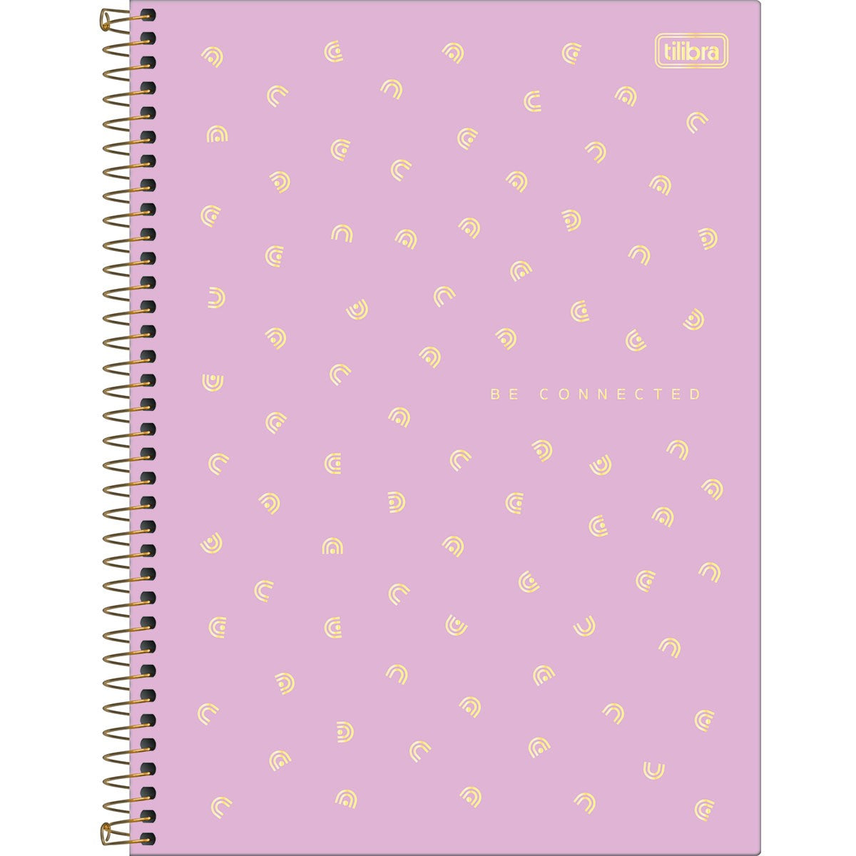 Caderno Espiral Capa Dura Universitário 10 Matérias Neon Connect Feminino 160 Folhas