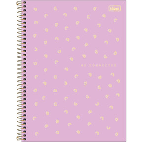 Caderno Espiral Capa Dura Universitário 10 Matérias Neon Connect Feminino 160 Folhas