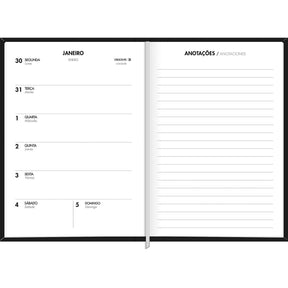 Planner Executivo Costurado 10,3 x 14,6 cm Napoli 2025