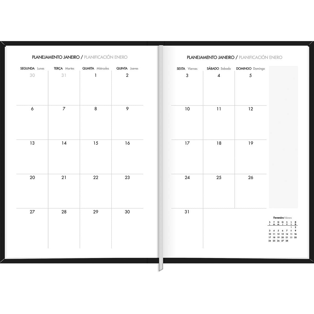 Planner Executivo Costurado 10,3 x 14,6 cm Napoli 2025