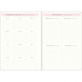 Planner Grampeado 17,8 x 25,4 cm Soho 90 G 2025 - Listras Lilás-Rosa Adventures - Sortido