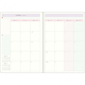 Planner Grampeado 17,8 x 25,4 cm Soho 90 G 2025 - Listras Lilás-Rosa Adventures - Sortido