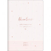 Planner Grampeado 17,8 x 25,4 cm Soho 90 G 2025 - Listras Lilás-Rosa Adventures - Sortido